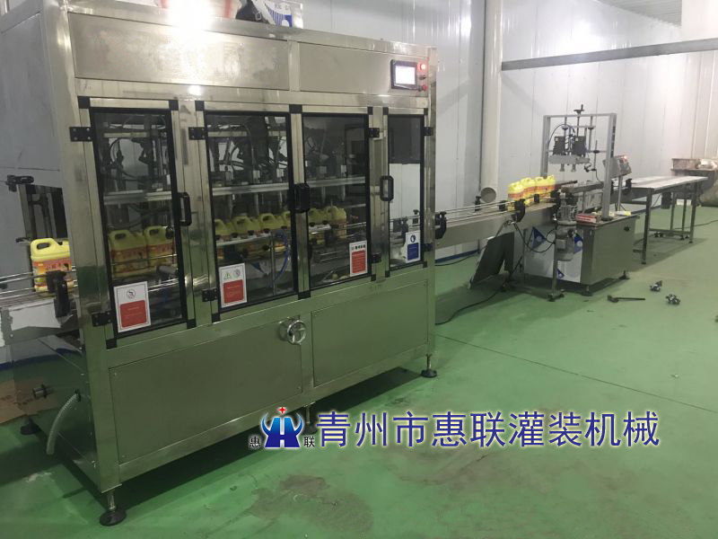 洗潔精灌裝機生產(chǎn)線